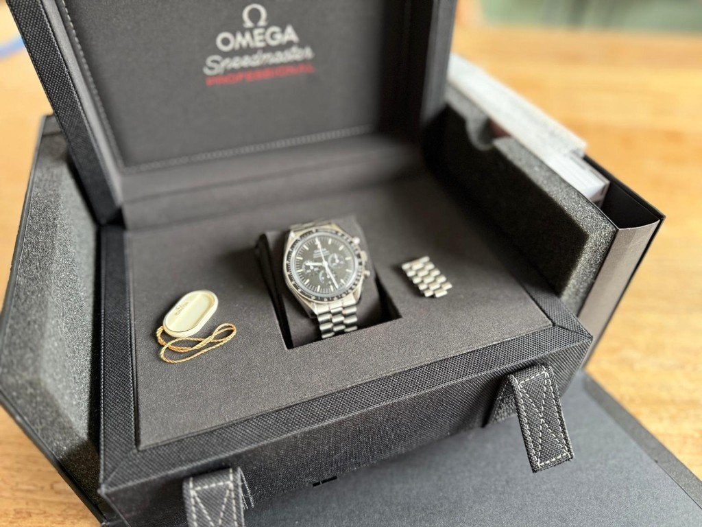 Speedmaster Moonwatch Professional Saffier, Ophalen, Staal, Staal, Polshorloge