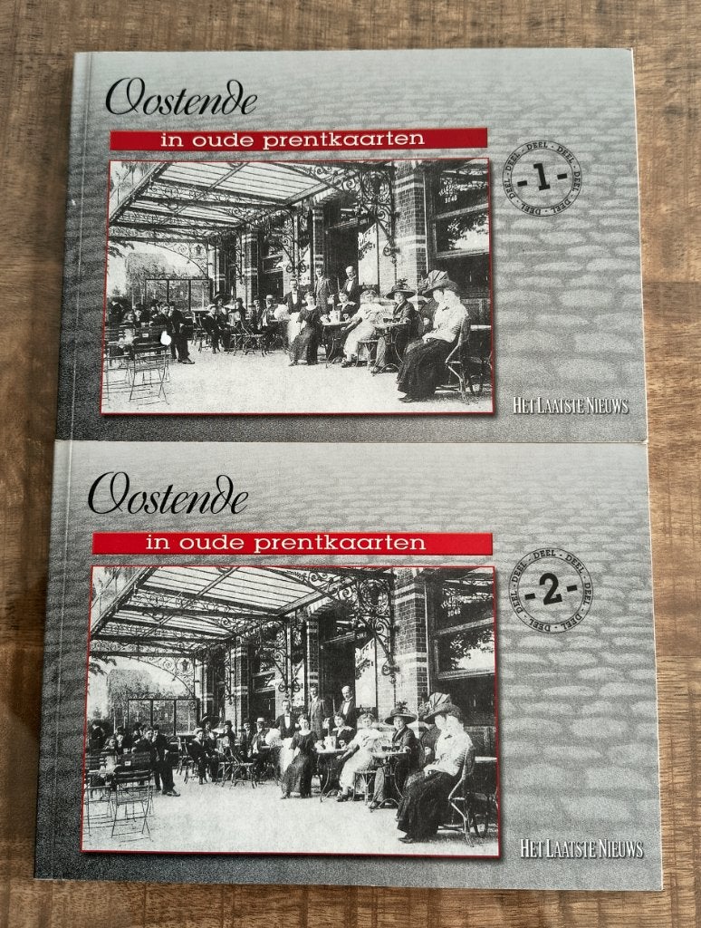 Oostende - In oude prentkaarten deel 1 en 2 (HLN), Ophalen of Verzenden, Zo goed als nieuw