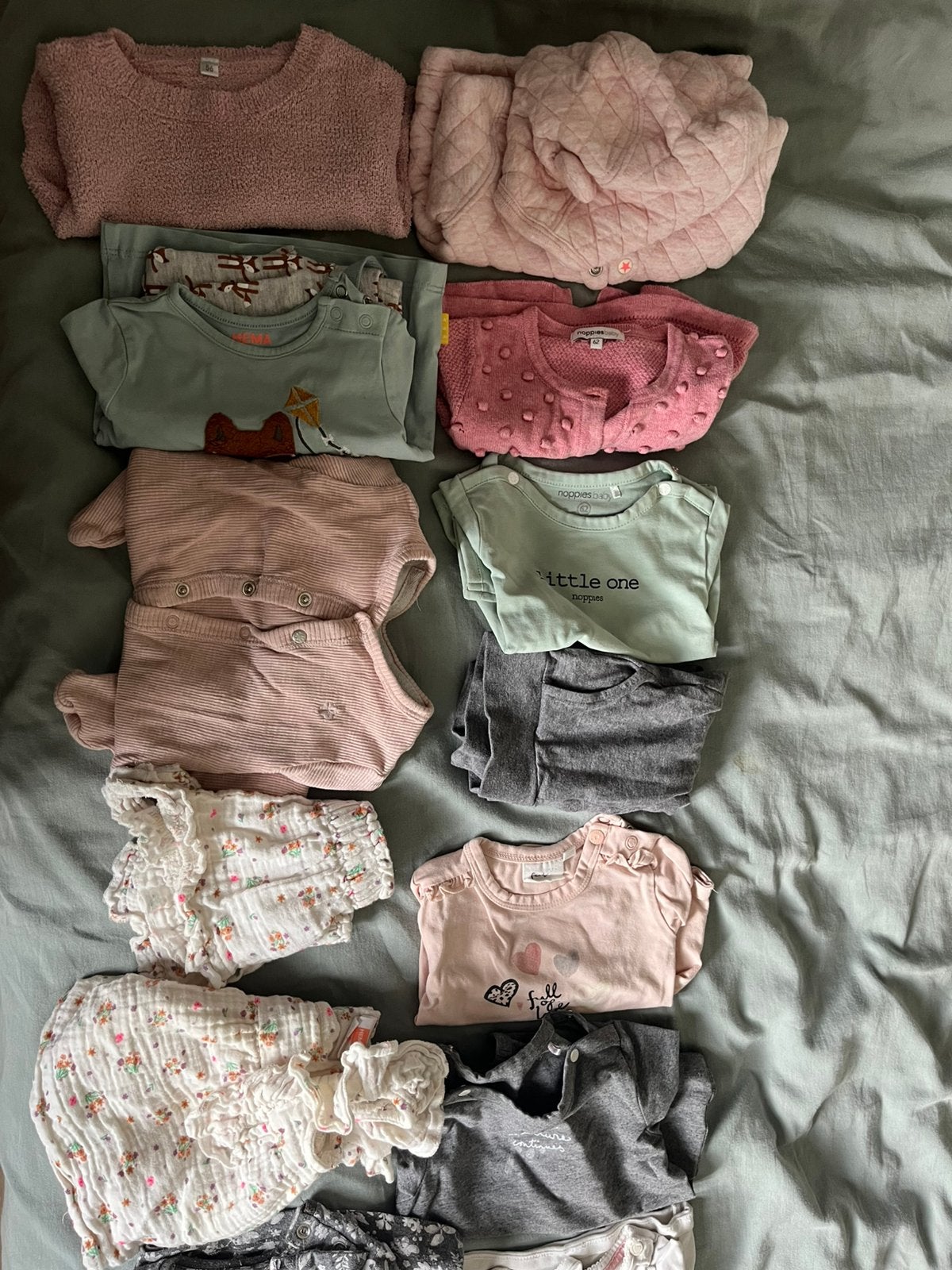 Lot de vêtements pour filles 21 pièces Noppies…, Enfants & Bébés, Enlèvement, Comme neuf, Taille 56