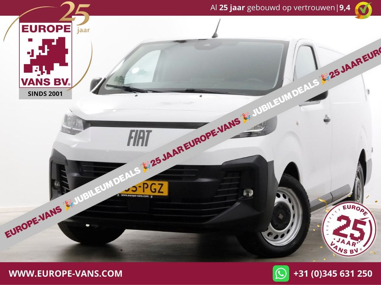 Fiat Scudo 2.0 Diesel 180pk Automaat L3 Airco/Navi/Camera 12, Autos, Camionnettes & Utilitaires, Entreprise, ABS, Air conditionné