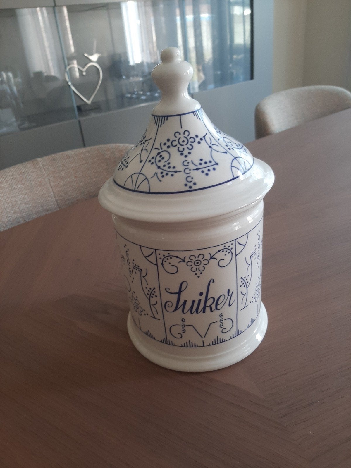 voorraadpot Boch "copenhague" suiker/sucre, Ophalen of Verzenden, Nieuw, Kom(men)
