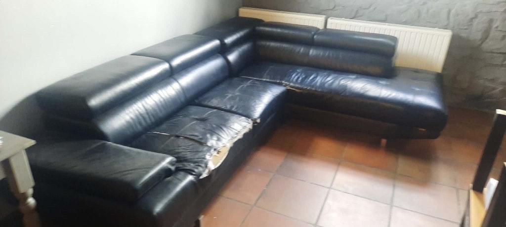 Divan d’angle, Ophalen, Gebruikt, Vierpersoons of meer, Leer