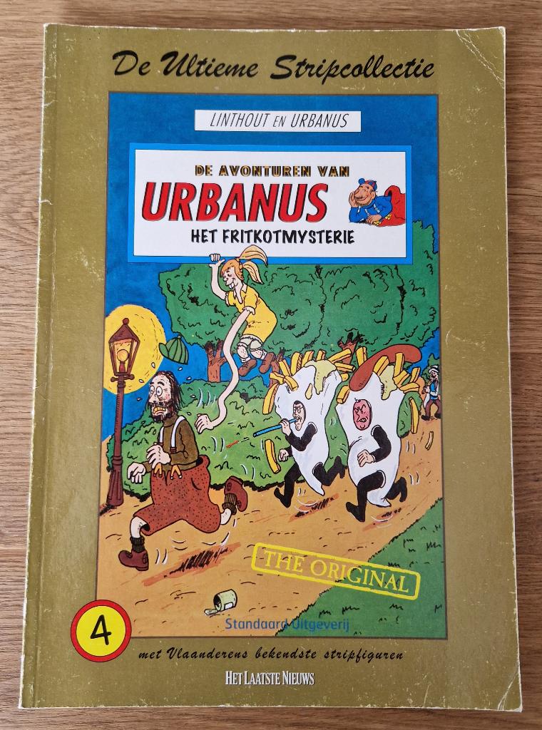 Urbanus - Het fritkotmysterie -4(2004) Strip, Eén stripboek, Ophalen of Verzenden, Gelezen