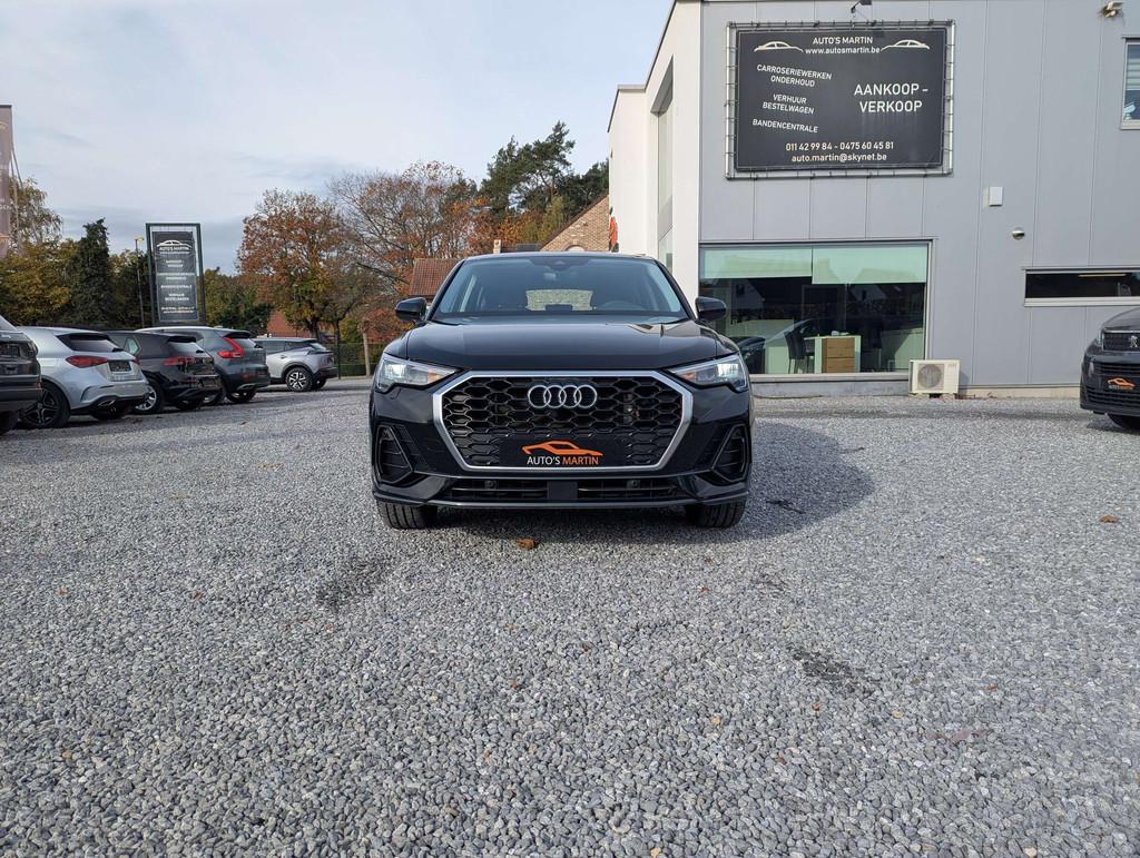 Audi Q3 45 TFSIe PHEV Sportback | LEER | BLIND SPOT | NAVI, 32 g/km, Gebruikt, 4 cilinders, Zwart