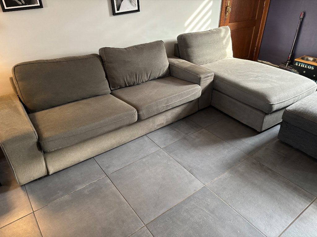 Divan 3 places et méridienne, 75 à 100 cm, 250 à 300 cm, Banc d'angle, Quatre personnes ou plus