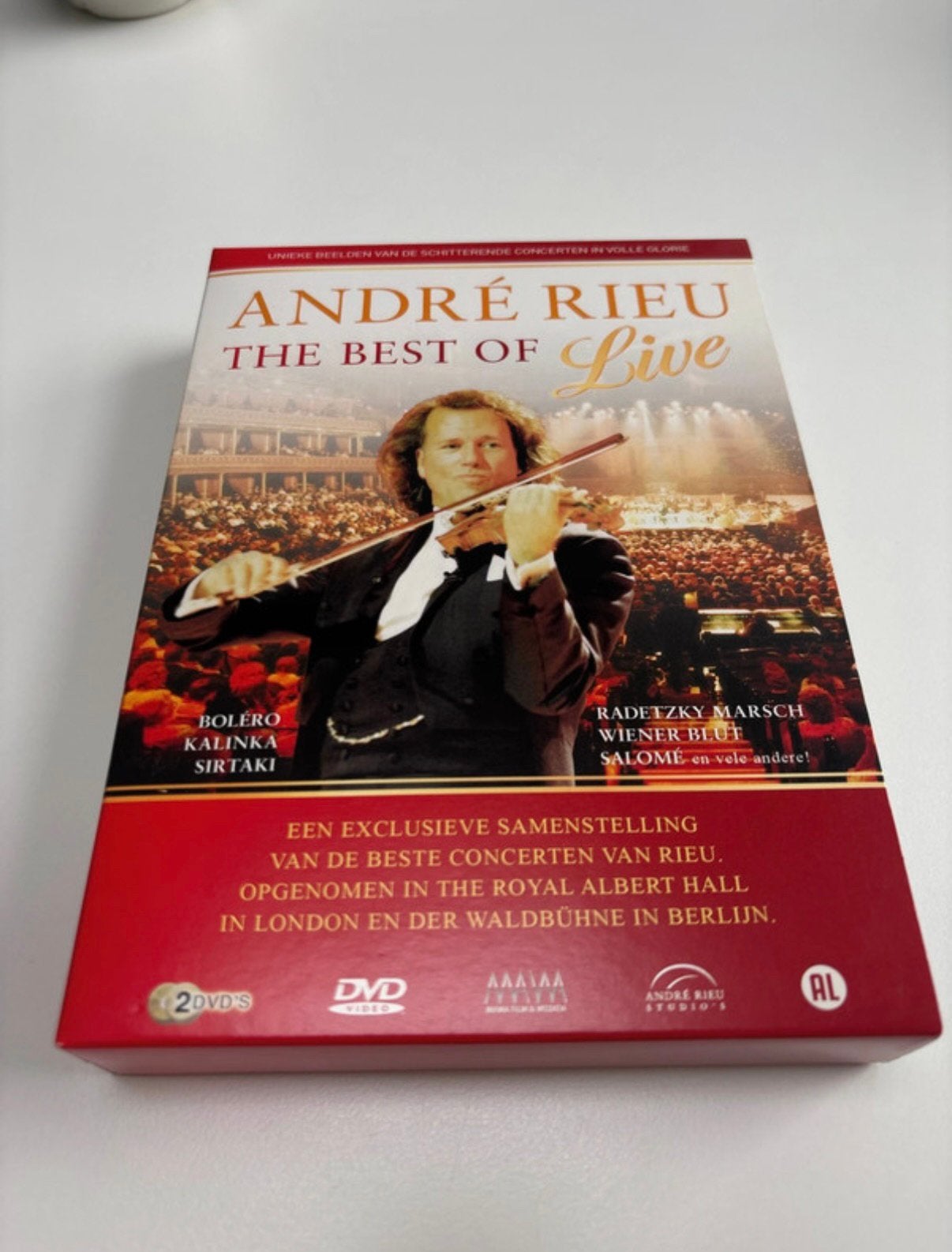 André Rieu – The Best of Live – 2 DVD box, Alle leeftijden, Inclusief doosje, Ophalen of Verzenden, Zo goed als nieuw