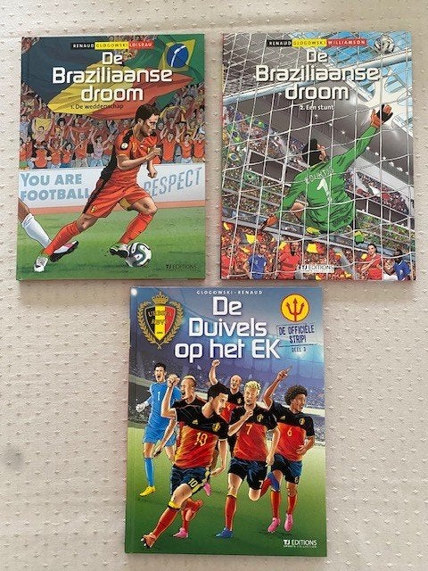 De Rode Duivels : De Braziliaanse Droom (3 stripverhalen), Boeken, Stripverhalen, Ophalen of Verzenden