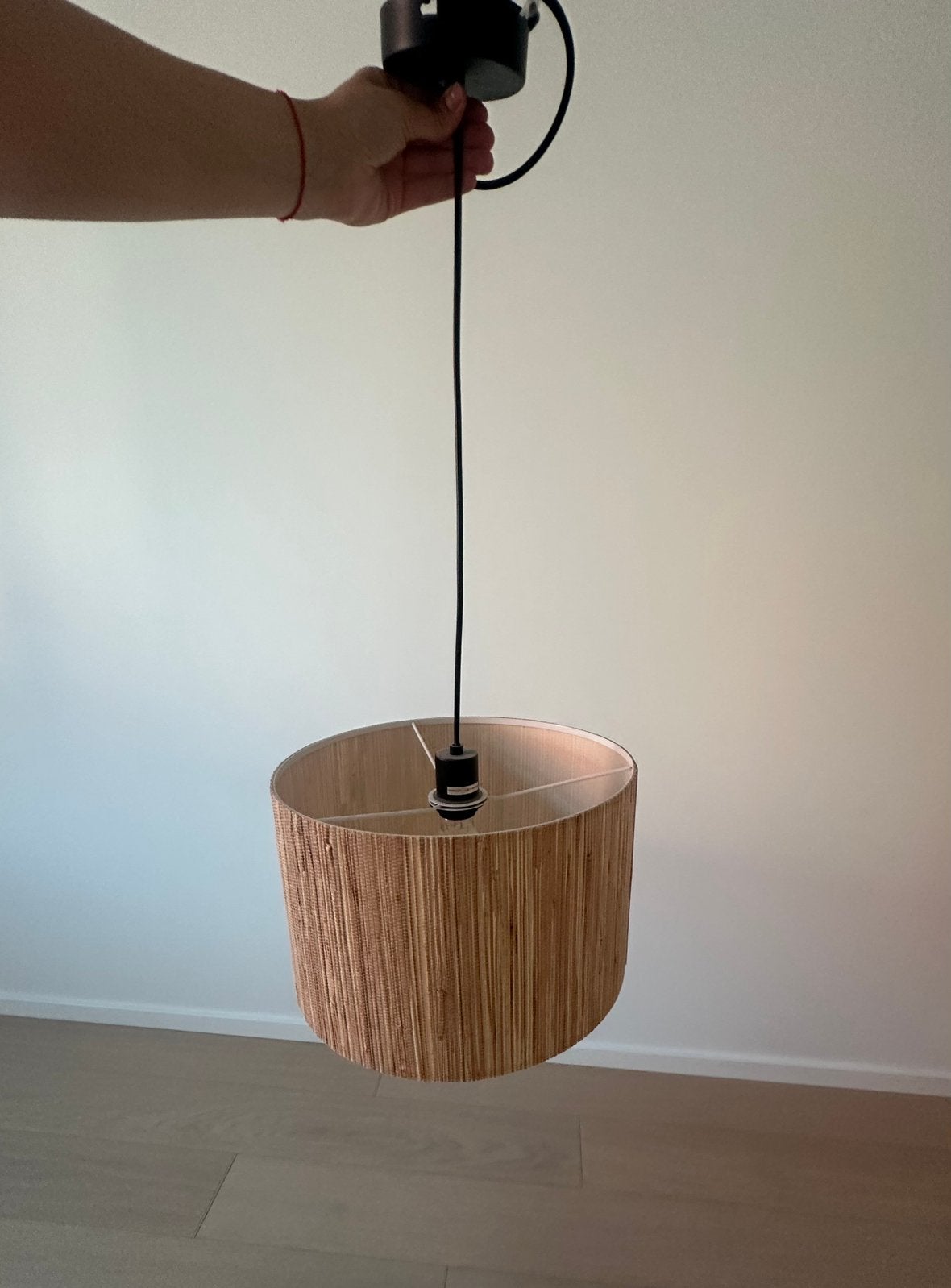 Brilliant Wimea hanglamp Ø35 cm – zeegras – perfecte staat, Enlèvement, Comme neuf, Métal