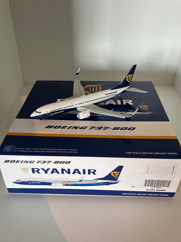 JC Wings Ryanair B737-800 'Boeing House colour' Flaps Down, Verzamelen, Ophalen of Verzenden, Nieuw, Schaalmodel