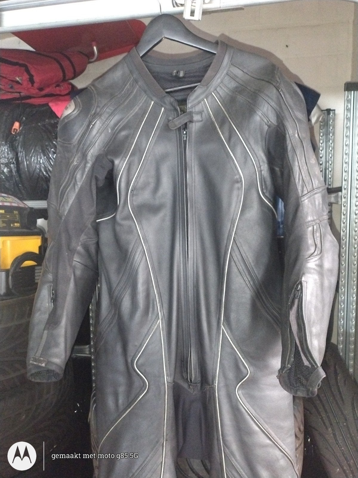 Frank Thomas ééndelig zwart motopak., Motoren, Kleding | Motorkleding, Ophalen