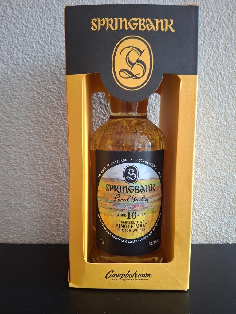 Springbank Local Barley 16Y (1999/2016) – 54.3% – Zeldzaam –, Ophalen of Verzenden