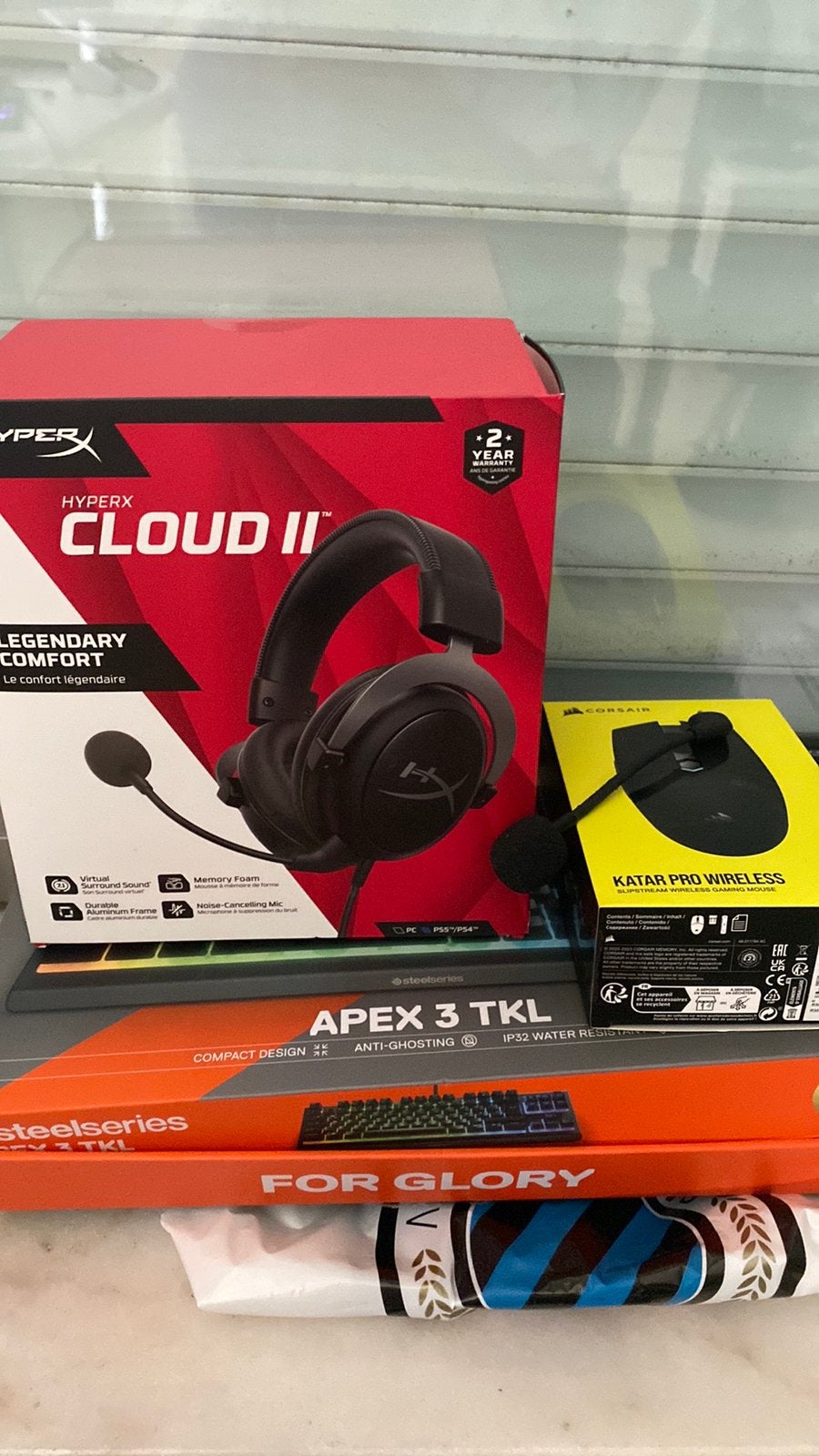 Gaming set (Headset, muis en toetsenbord), Games en Spelcomputers, Games | Pc, Ophalen of Verzenden, Gebruikt