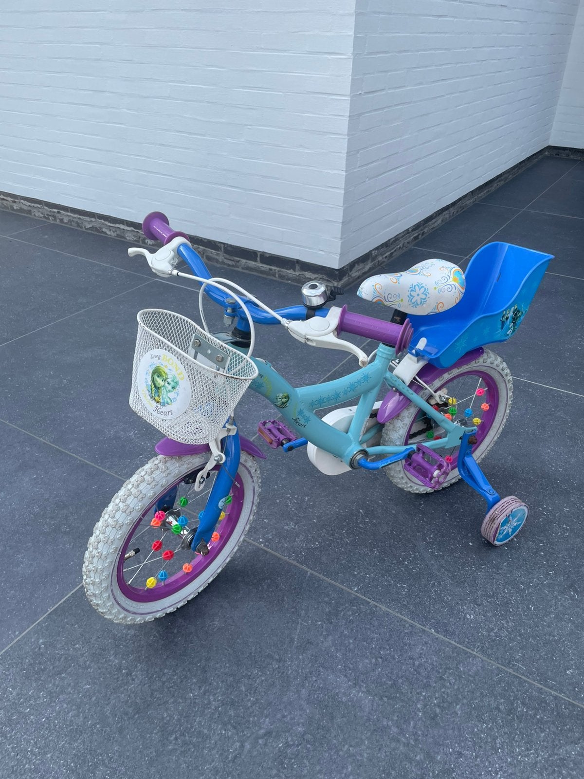 Kinderfietsje, Ophalen, Zijwieltjes, Velgrem, Minder dan 16 inch