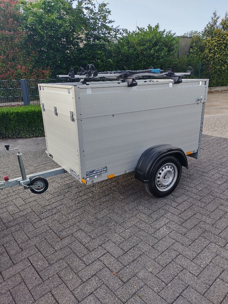 Anssems bagage aanhangwagen ongeremd met fietsdragers, Auto diversen, Aanhangers en Bagagewagens, Ophalen, Zo goed als nieuw