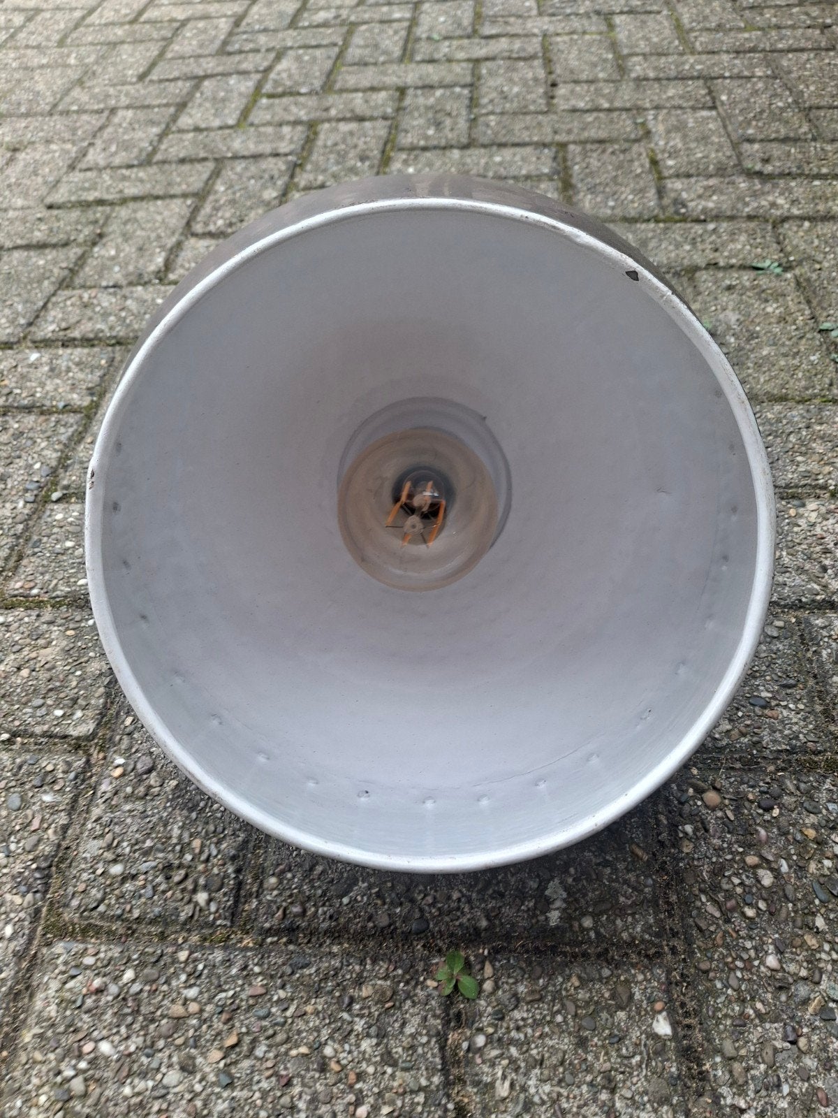 decoratieve metalen lampenkap koperkleur, Ophalen