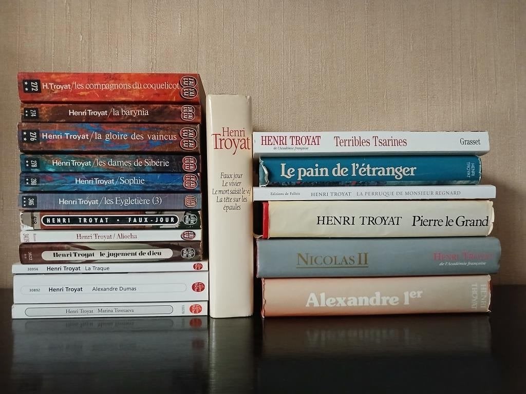 Lot de 19 romans d'Henry Troyat à 19€ (soit 1€ pièce), Livres, Romans, Utilisé, Enlèvement