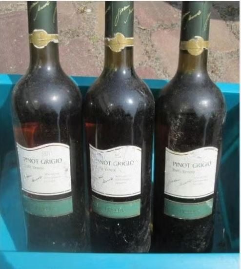 3x Italiaanse witte Wijn - Pinot Grigio delle Veneto - 2011, Verzamelen, Wijnen, Vol, Italië, Ophalen of Verzenden, Witte wijn