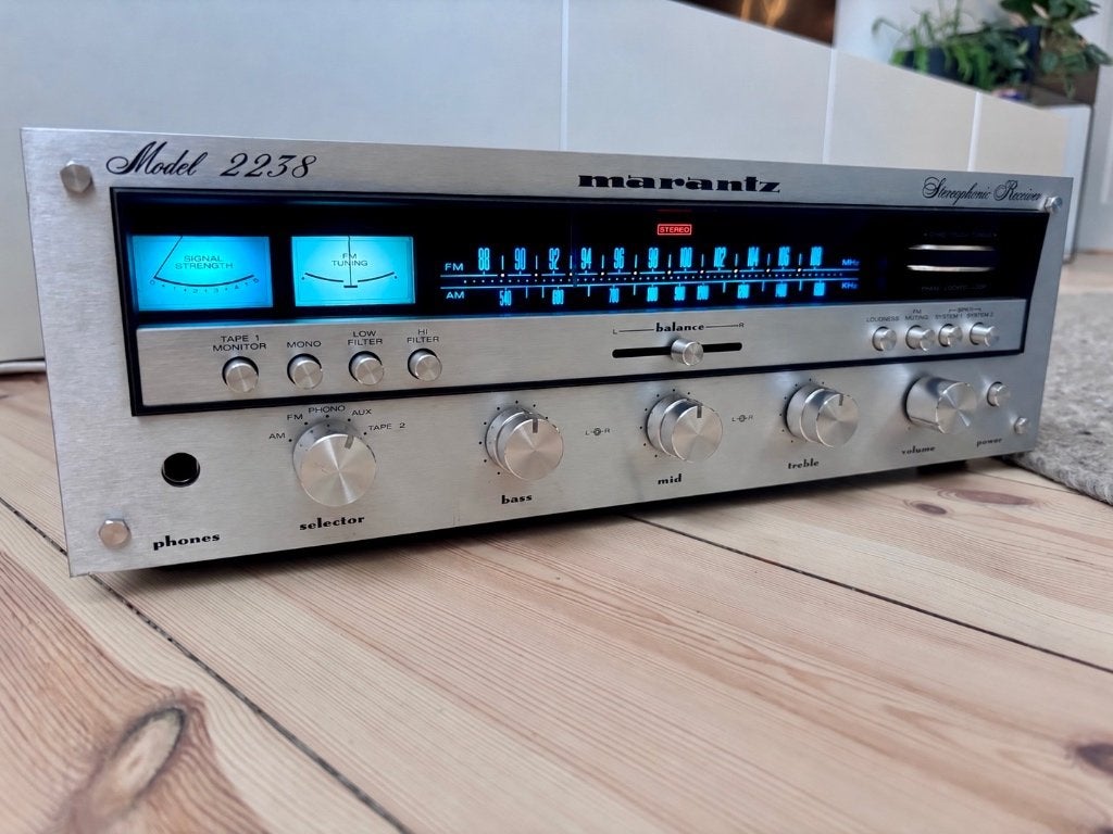 Marantz 2238 vintage receiver, Audio, Tv en Foto, Marantz, Gebruikt, Ophalen of Verzenden, Minder dan 60 watt