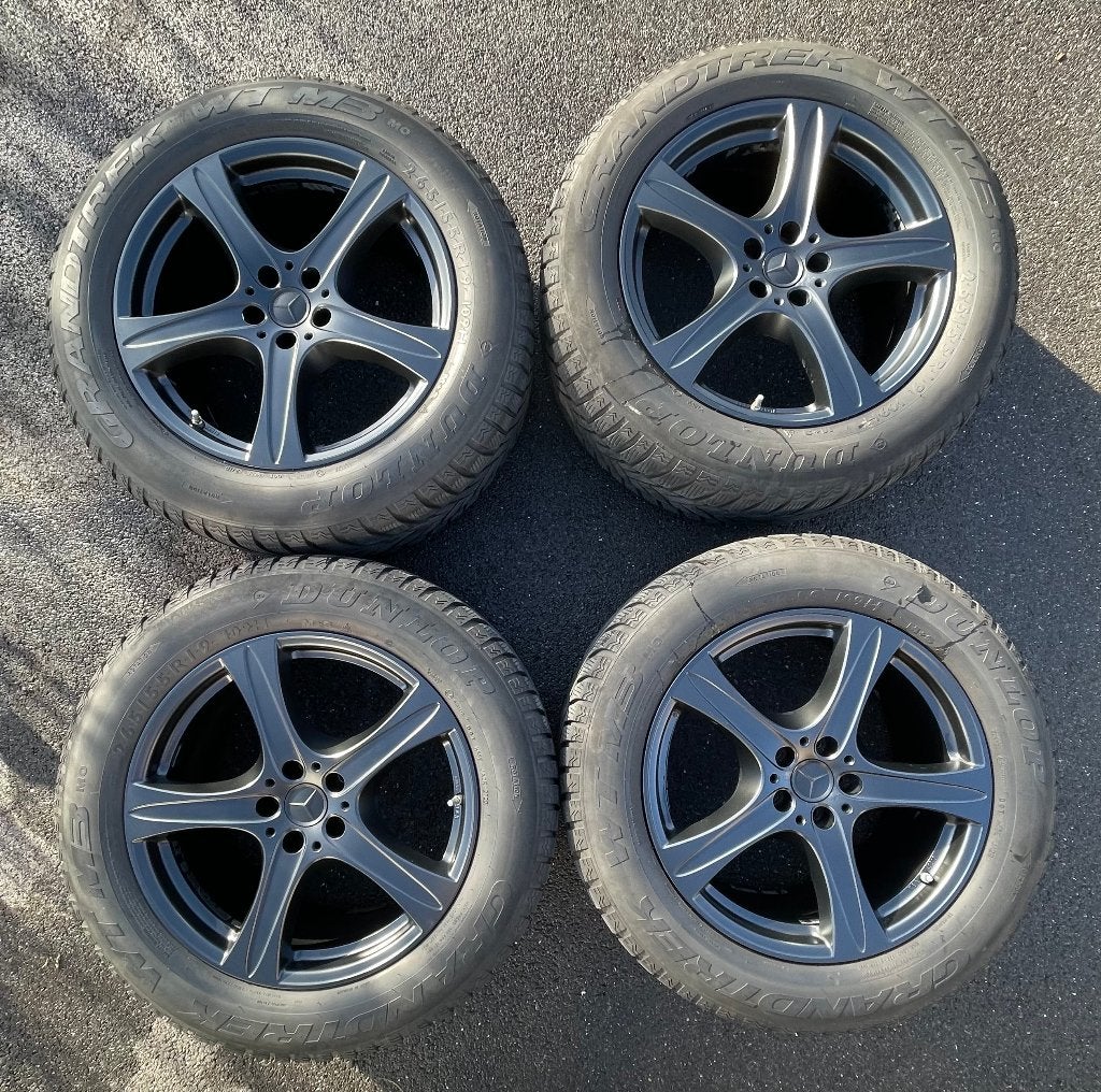 Jantes 19" & Pneus Hiver 265/55R19 pour Mercedes GLE Coupé, Autos : Pièces & Accessoires, Pneus hiver, Pneu(s), Utilisé, 265 mm