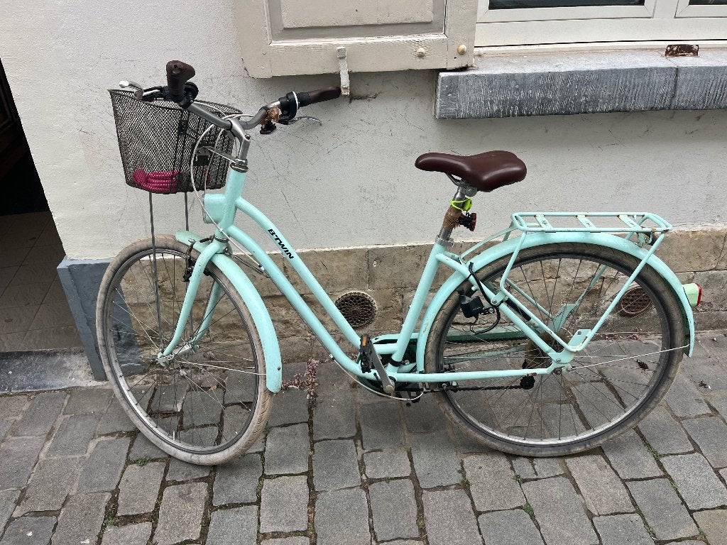 Fiets, Fietsen en Brommers, Fietsen | Dames | Damesfietsen, Gebruikt, Versnellingen, 50 tot 53 cm, Schijfrem