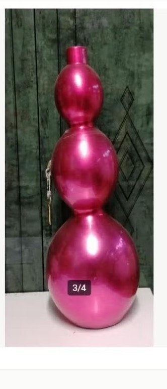 grand vase rose h55 diam 20 cm, Convient pour fleurs séchées, Rose, Enlèvement, Utilisé