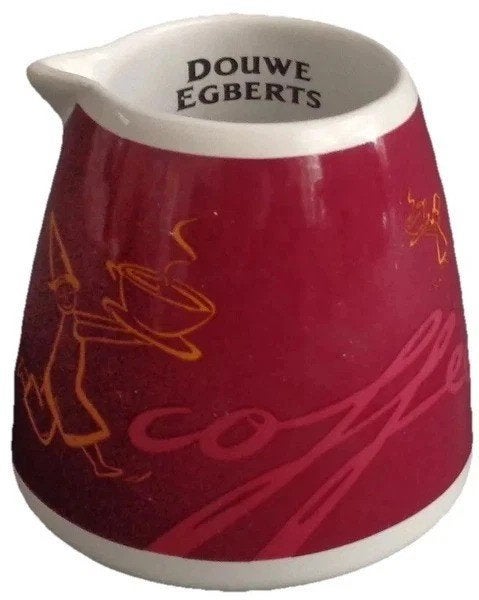 Pot à lait Douwe Egberts 20cl marron 8x9cm, Collections, Boîte en métal, Comme neuf, Café, Douwe Egberts, Envoi