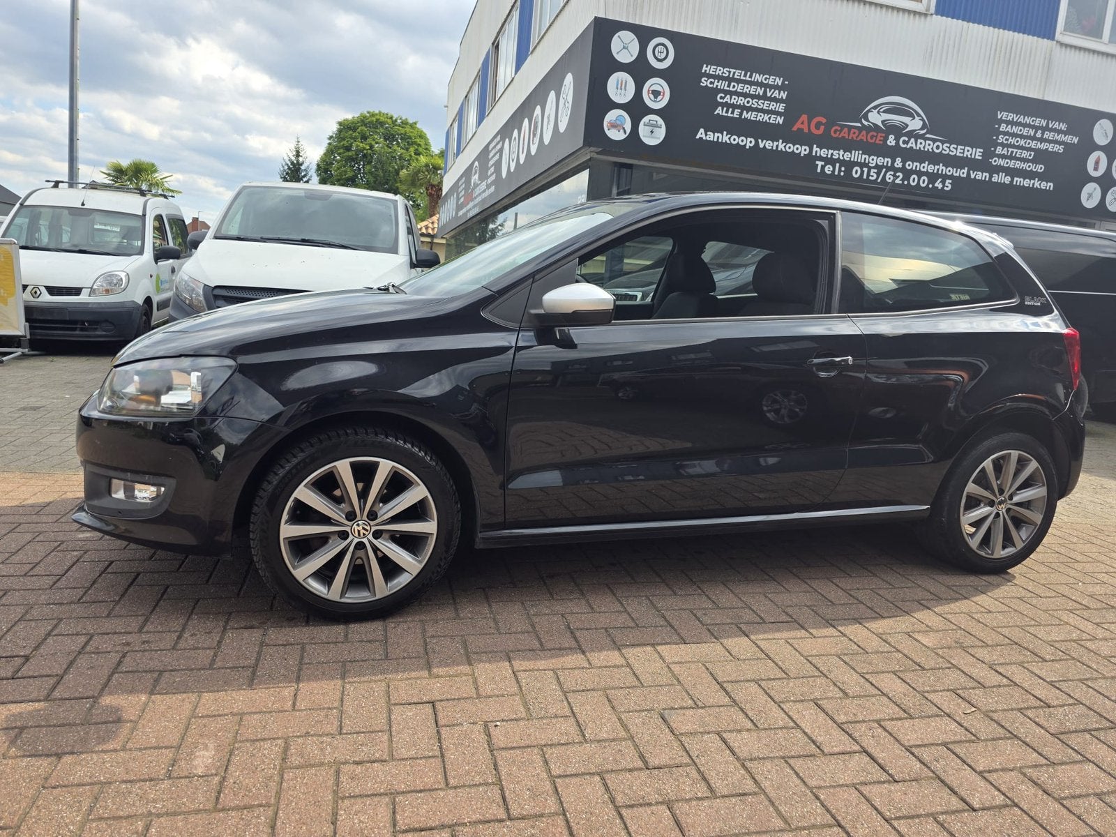 Volkswagen Polo 1.2 - BENZINE - AIRCO - 89.000 km - 2012, Euro 5, Stof, Zwart, 1198 cc