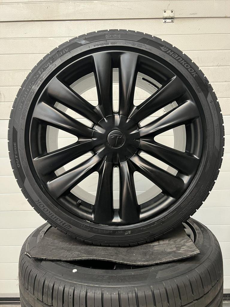 NIEUW 20’’ TESLA MODEL X VELGEN ZOMERBANDEN HELIX TURBINE PE, Auto-onderdelen, 255 mm, -, -, Banden en Velgen