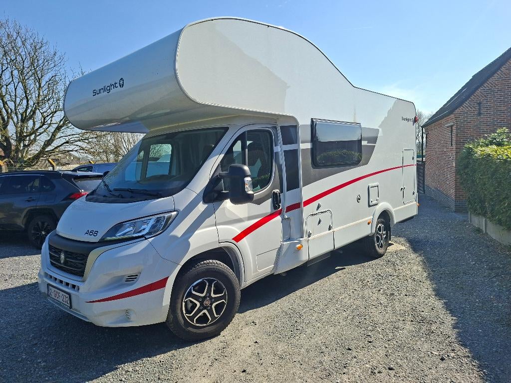 mobilhome, Caravans en Kamperen, Mobilhomes, Particulier, tot en met 4, Alkoof, Fiat, Fiat, Diesel, Automaat, Treinzit, 6 tot 7 meter