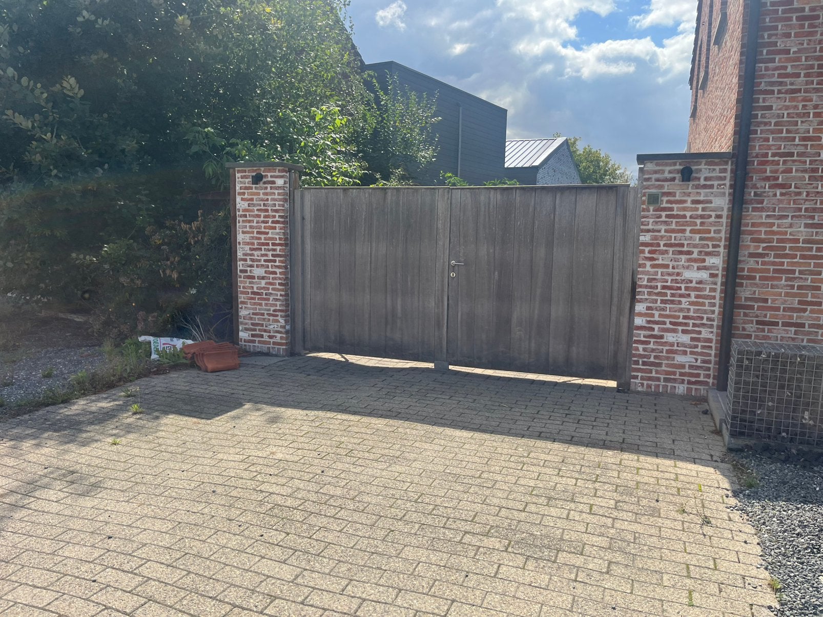 Houten poort, Tuin en Terras, Schuttingen, Ophalen, 3 tot 6 meter, Hout, 1 tot 2 meter