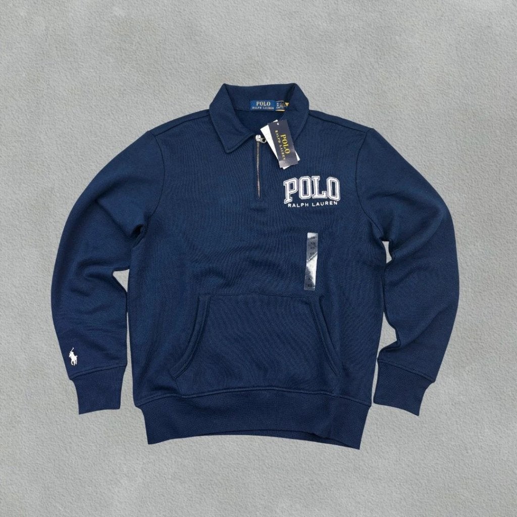 (850) Blauwe Ralph Lauren Half Zip - Heren S, Ralph Lauren, Nieuw, Maat 46 (S) of kleiner, Verzenden