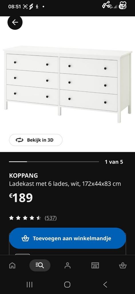 Kopang ladekast, Enlèvement