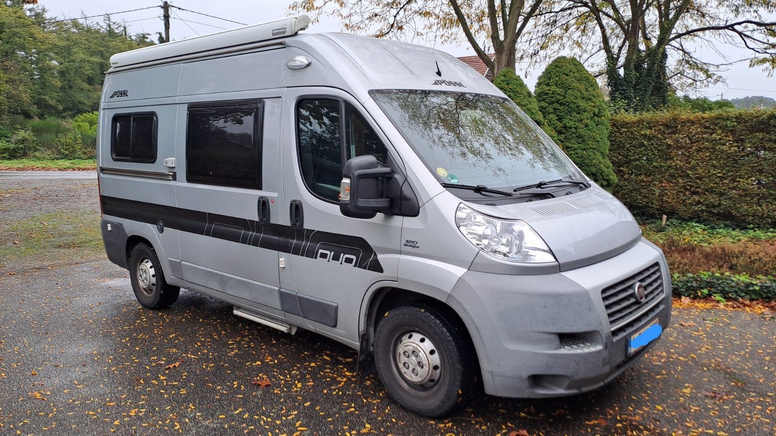 PÖSSL DUO 2008 5,45 meter compact, Caravans en Kamperen, Buscamper of Camperbus, Verwarmde buitenspiegels, Fiat, Pössl