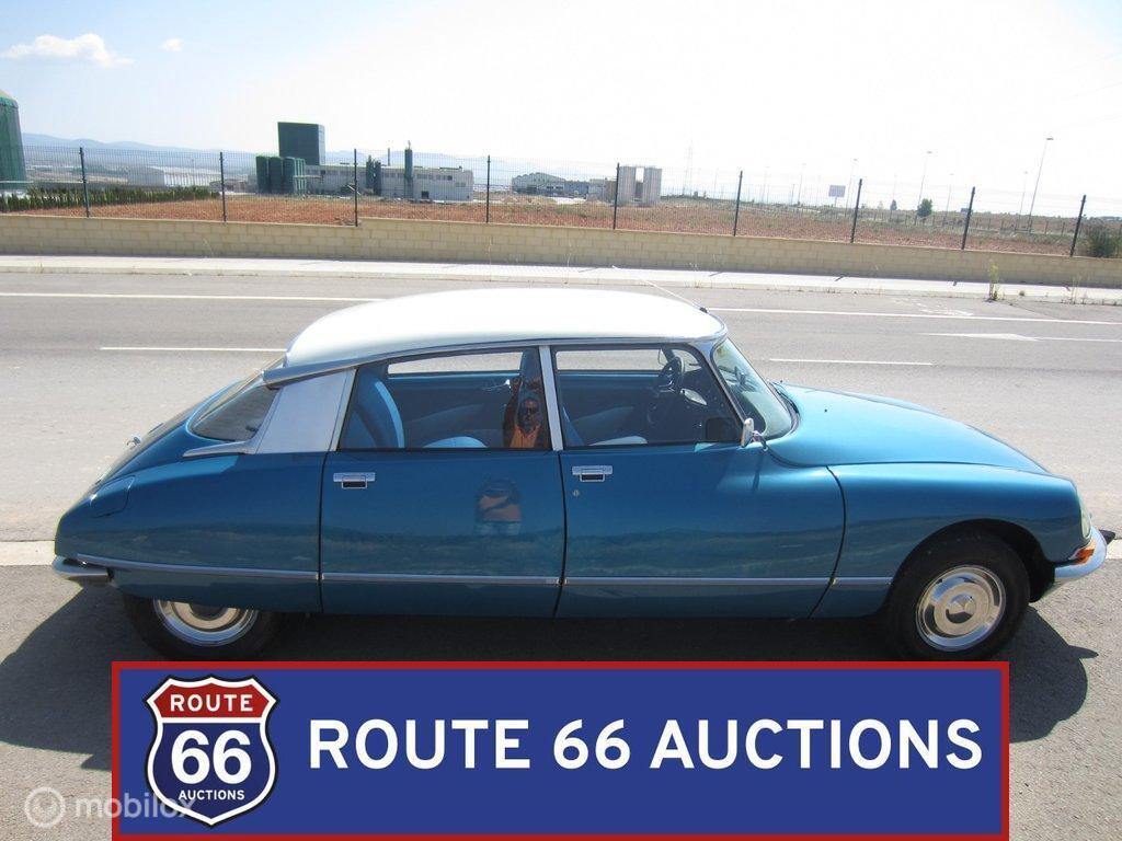 Citroën DS | 1974 | Route 66 Auctions, Auto's, Citroën, Zwart, Bedrijf, Handgeschakeld