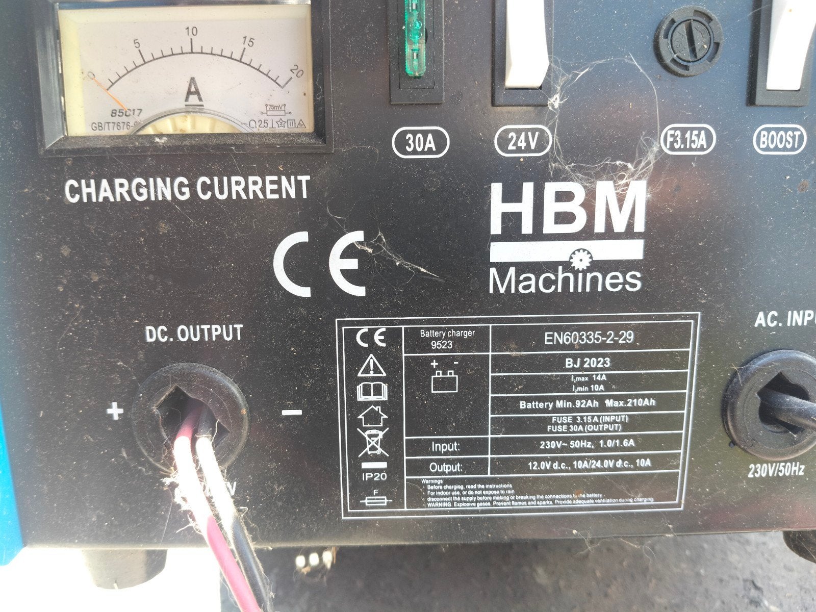Batterijlader HBM, Enlèvement