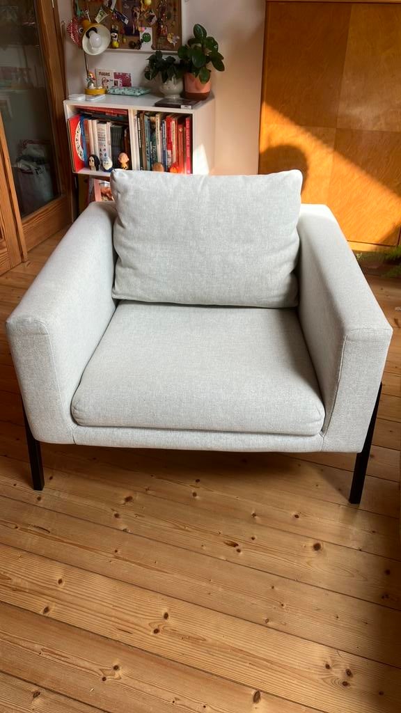 Koarp fauteuil IKEA lichtgrijs, Enlèvement, Comme neuf