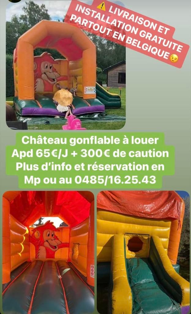 Location château gonflable, Ophalen, Zo goed als nieuw