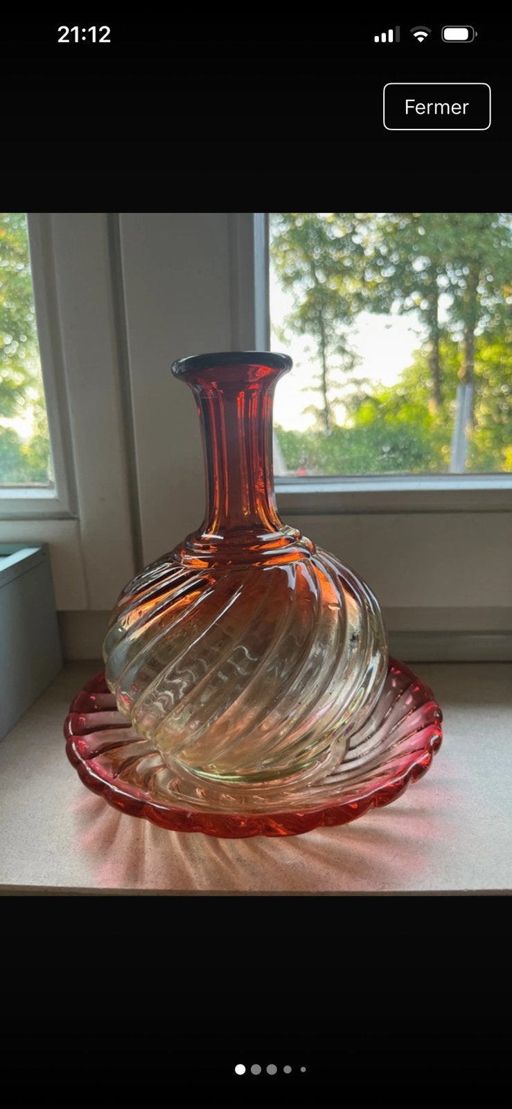 Carafe Baccarat Swirl bambou, Enlèvement ou Envoi, Comme neuf