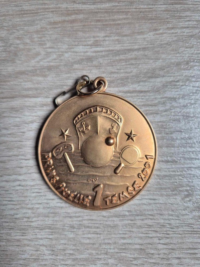 Carnaval medaille Temse Prins Boelie 2001, Ophalen of Verzenden