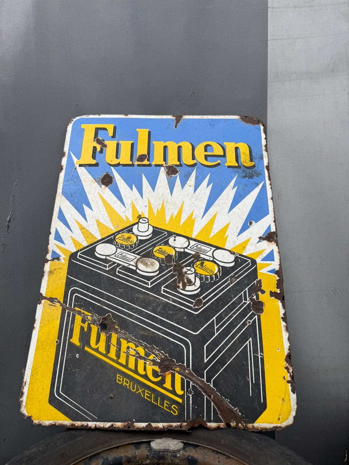 Plaque émaillé Fulmen, Enlèvement