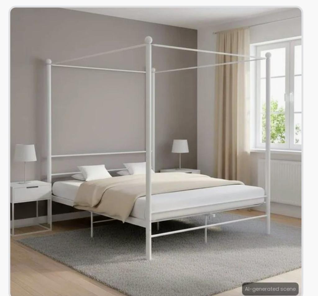 Hemel bed, Enlèvement, Blanc