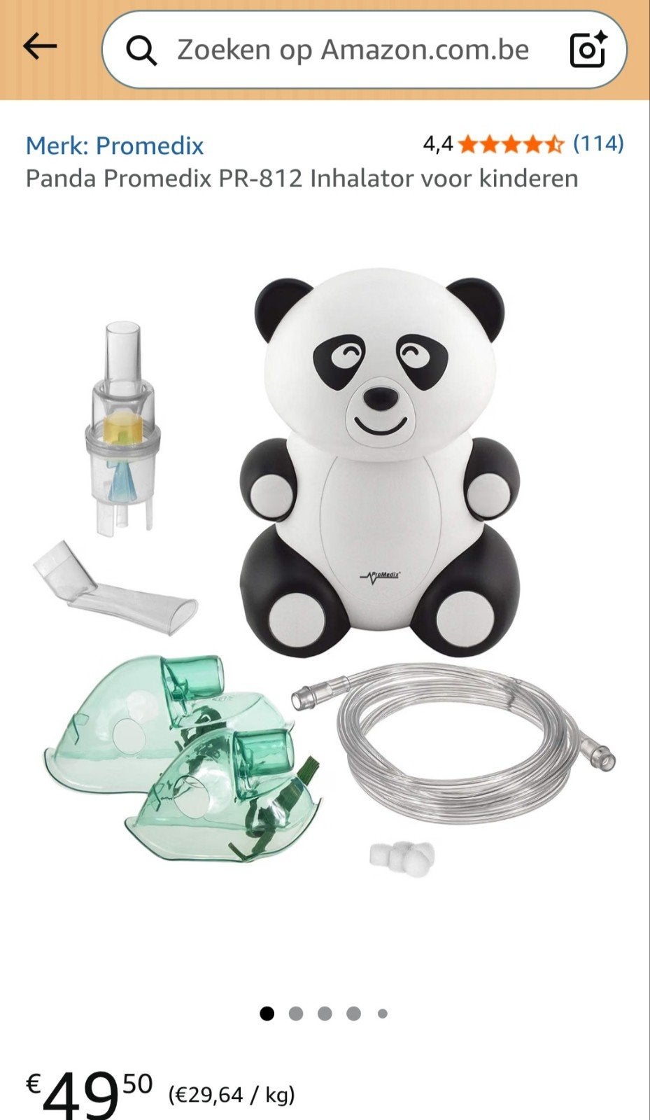 Panda Promedix PR 812 inhalator voor kinderen, Enlèvement ou Envoi, Neuf