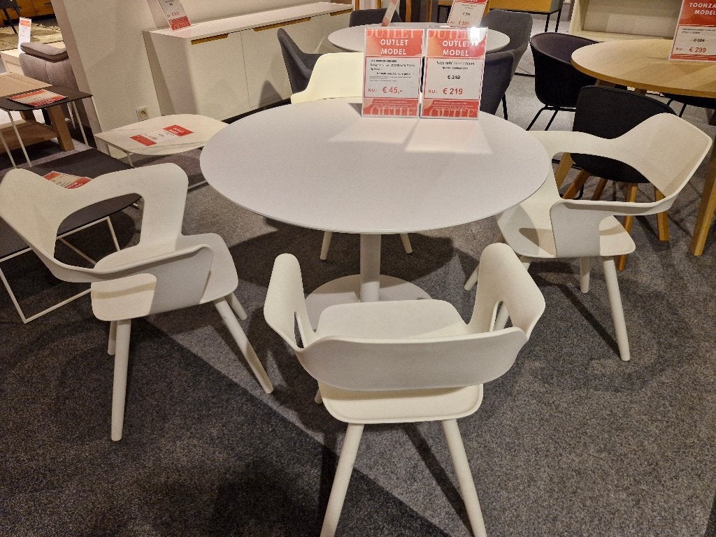 Tafel rond 110cm merk Tenzo - NIEUW, Maison & Meubles, Pièces pour table, Enlèvement, Neuf, Rond