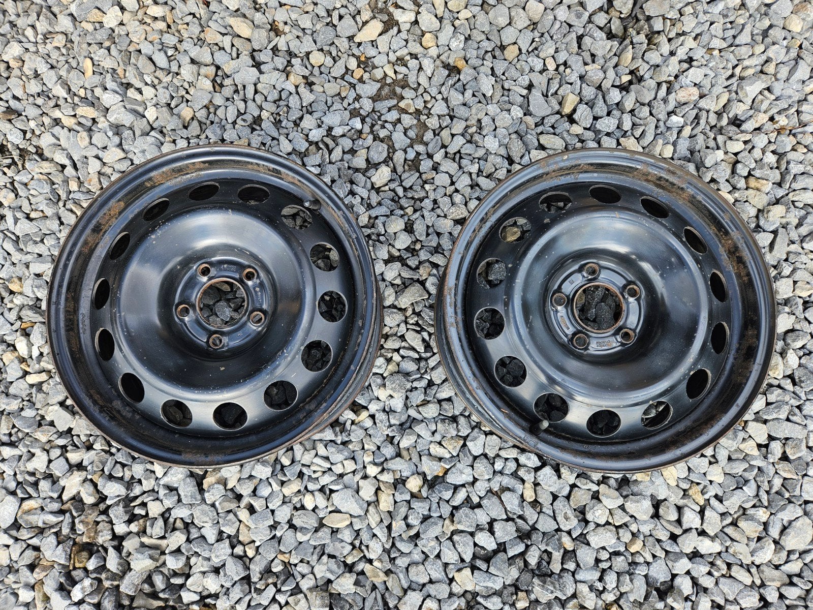 2 jantes tôle 16" 5x100, Enlèvement, Citroën