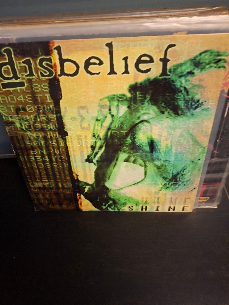 lp - disbelief - shine - vak 3, Death metal, Enlèvement ou Envoi, Utilisé, Avec insert