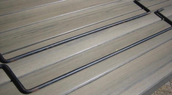 2 metalen steunen "Lattoflex ", Ophalen, Gebruikt