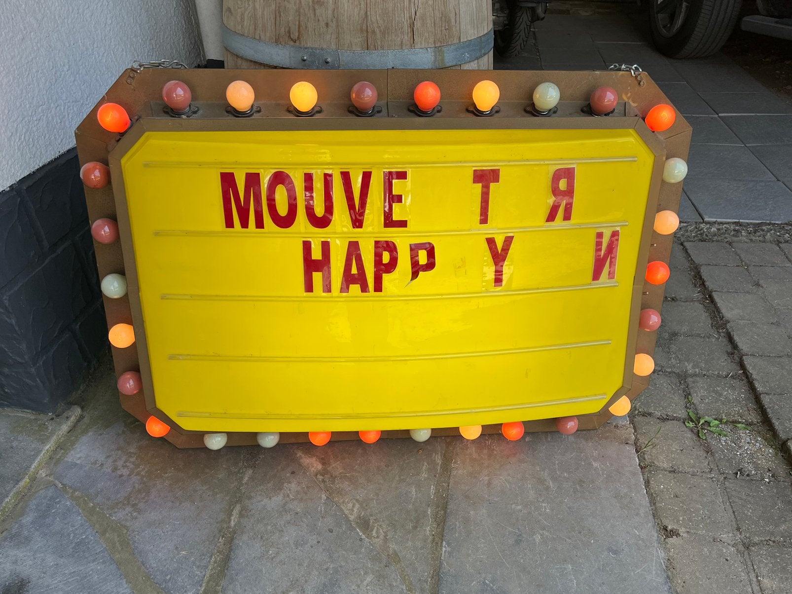 Enseigne lumineuse, Collections, Enlèvement, Utilisé