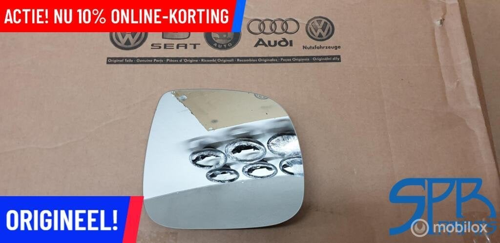 T5GP T6 T6.1 AMAROK RECHTS Spiegelglas BUITENSPIEGEL SPIEGEL, Neuf, Enlèvement ou Envoi, Volkswagen, Volkswagen