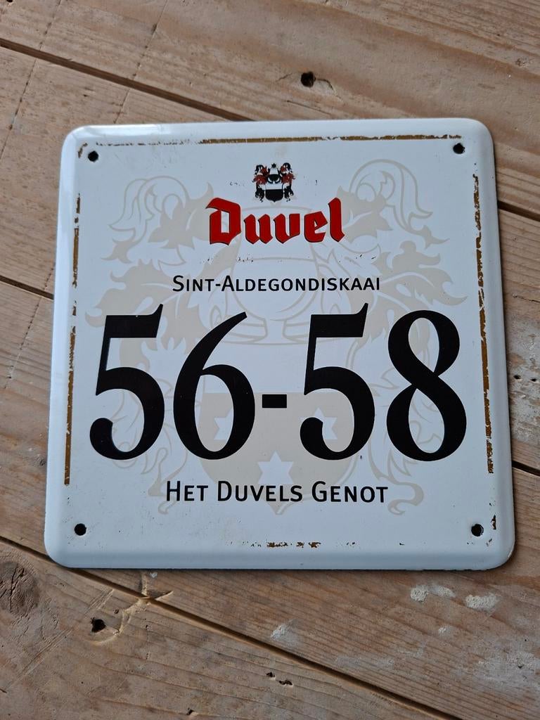 Uniek bordje van Duval van Emaille, Ophalen of Verzenden
