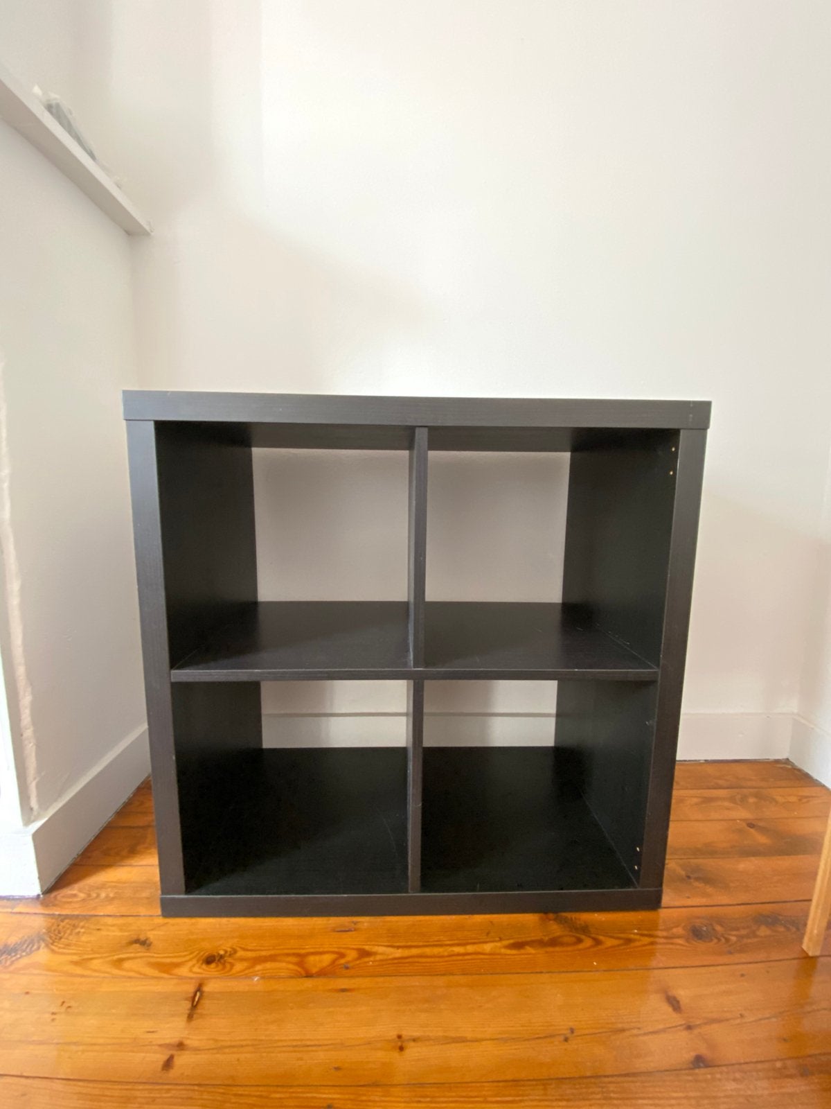 Kallax kast ikea zwart 4 vakken, Enlèvement, Comme neuf